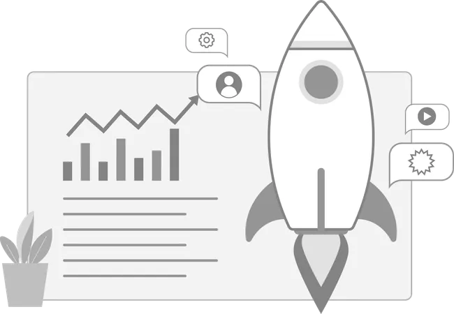 Business startup growth  Illustration