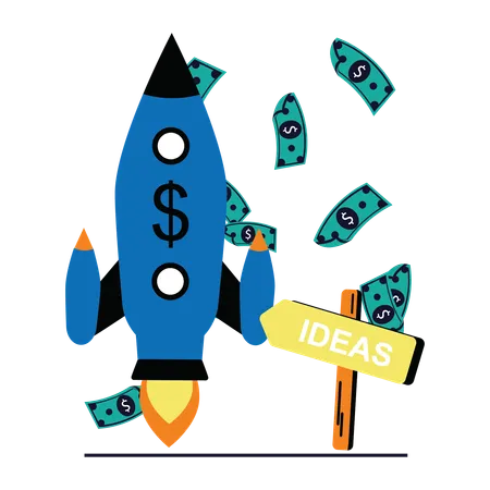 Business startup idea  Illustration