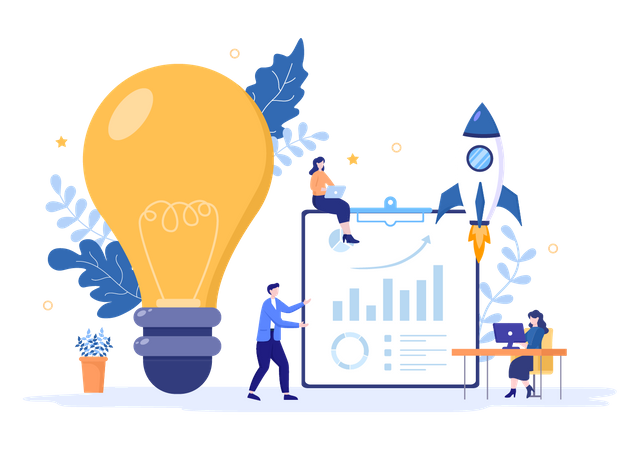 Business startup Idea  Illustration