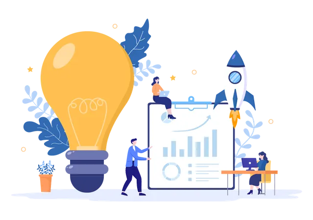 Business startup Idea  Illustration