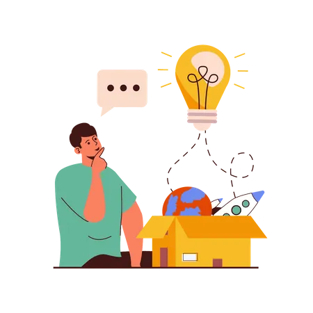 Business Startup idea  Illustration