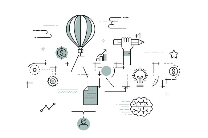 Business Startup  Illustration