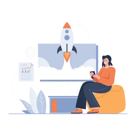 Business Startup  Illustration