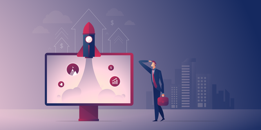 Business startup Illustration