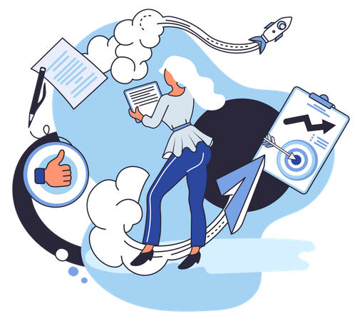 Business startup Illustration