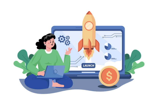 Business startup Illustration