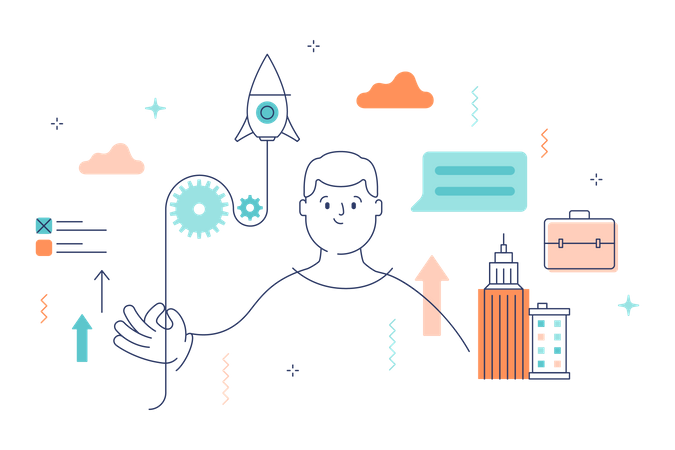 Business startup Illustration