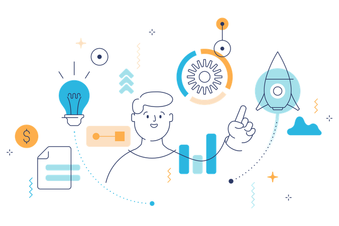 Business startup Illustration