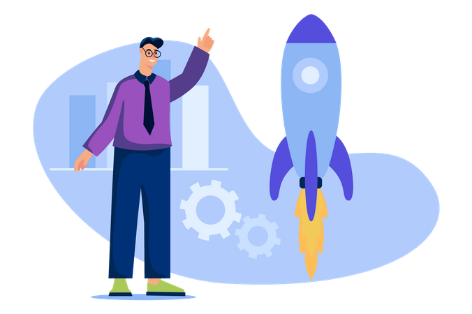 Business startup  Illustration
