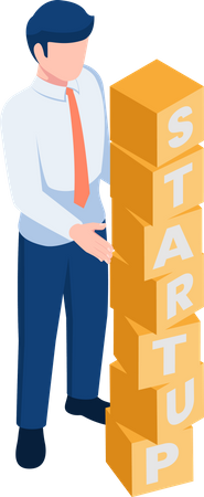Business startup  Illustration
