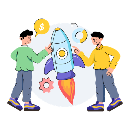 Business Startup Team  Illustration