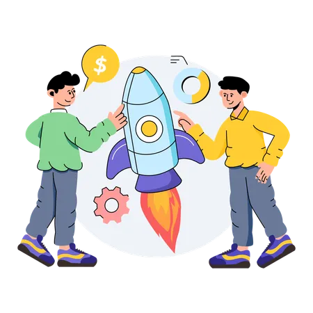 Business Startup Team  Illustration