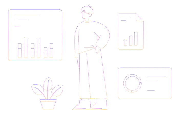 Business Statistic  Illustration