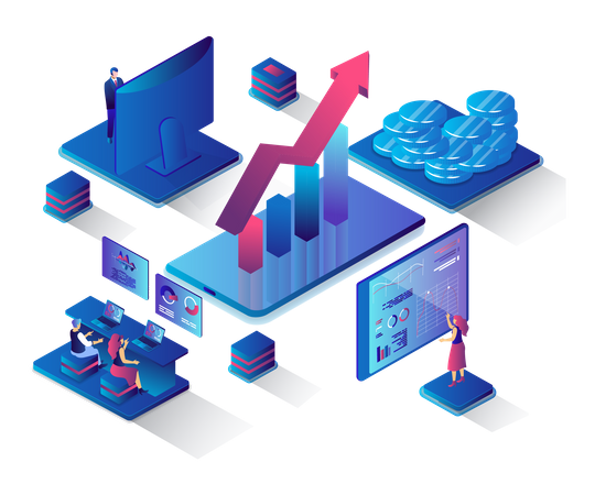 Business statistic  Illustration