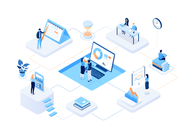 Business Statistic  Illustration