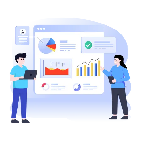 Business statistical data analysis  Illustration