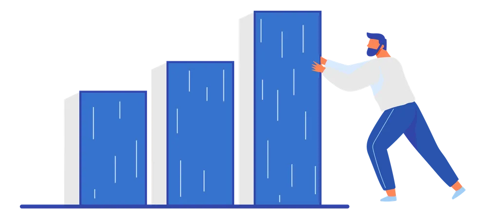 Business statistics  Illustration