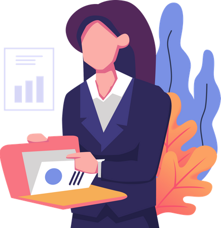 Business stats  Illustration