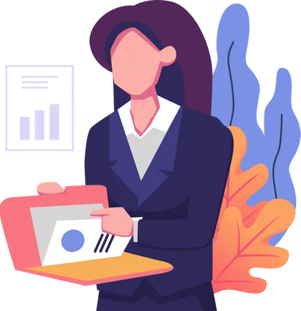 Business stats  Illustration