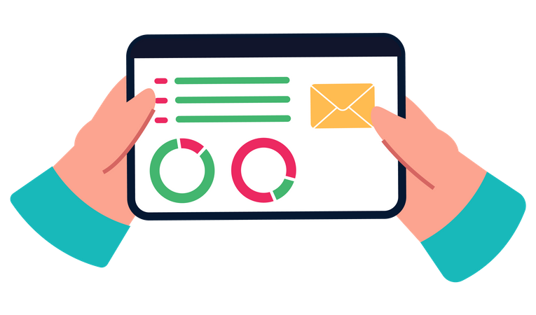 Business stats  Illustration