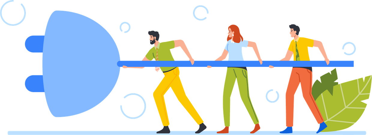 Business Strategy and Connection Illustration