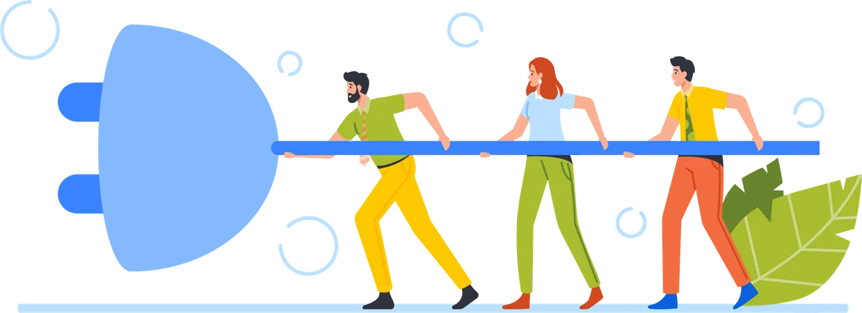 Business Strategy and Connection  Illustration