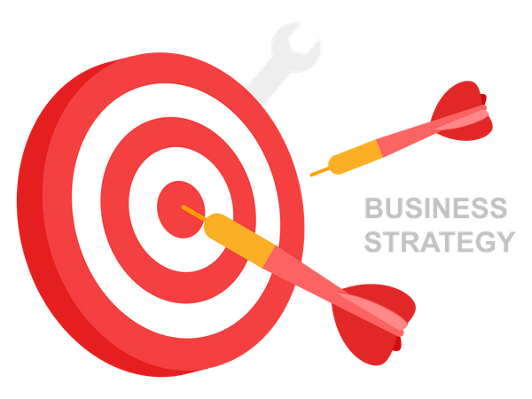 Business strategy and management concept  Illustration