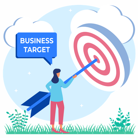 Business Strategy Goal Illustration