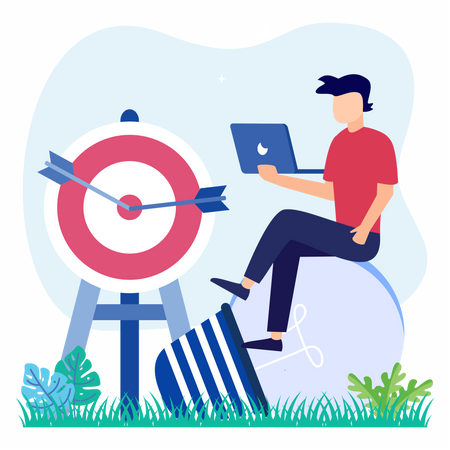 Business Strategy Goal  Illustration