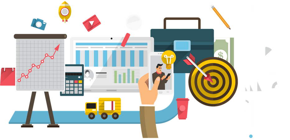 Business Strategy Plan  Illustration