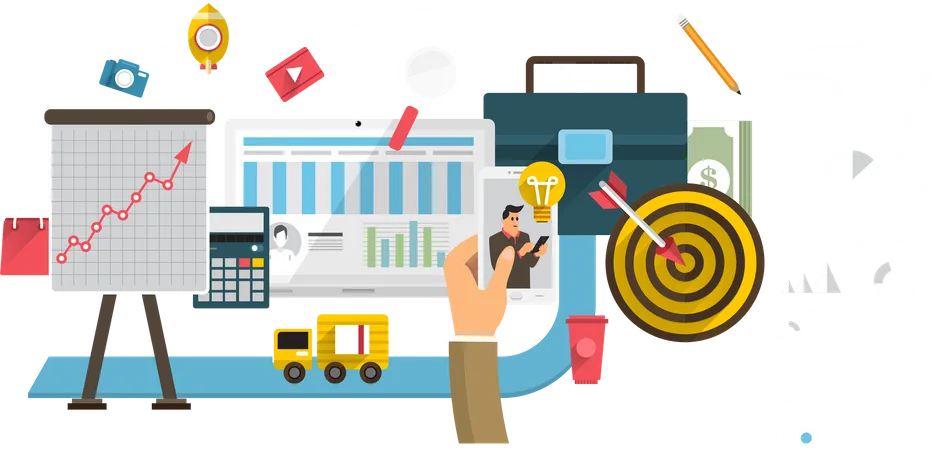 Business Strategy Plan  Illustration