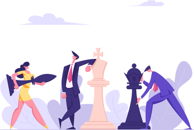 Business strategy plan  Illustration