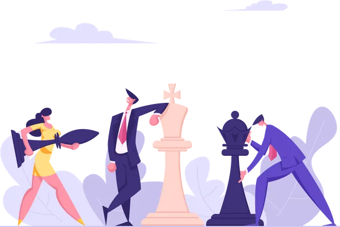 Business strategy plan  Illustration