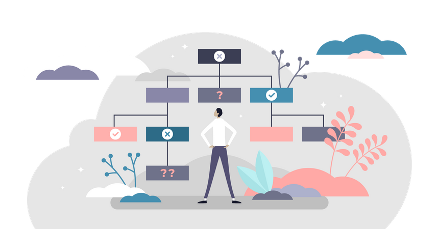 Business strategy planning  Illustration