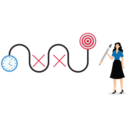 Business strategy planning  Illustration