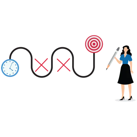 Business strategy planning  Illustration