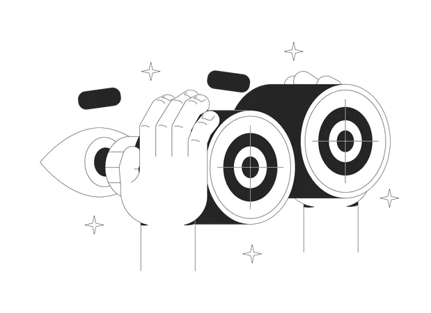 ビジネス戦略ビジョン  イラスト