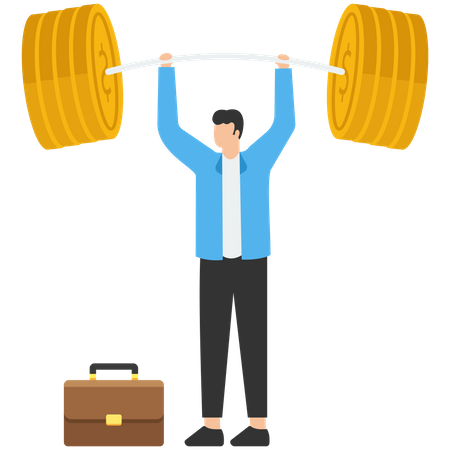 Business Strengths And Strong Power To Get Job Done  Illustration