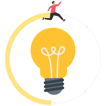 Innovation Idea To Drive Team Success Business Innovative Solution Community Or Invention Help Company Achieve Goal Concept Illustration