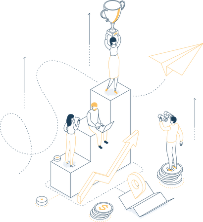 Business success  Illustration