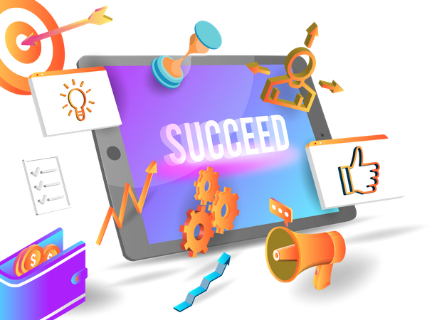 Business Success  Illustration