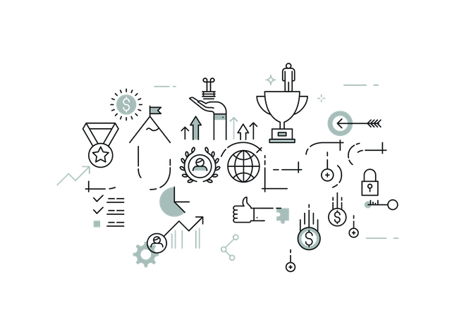 Business Success  Illustration