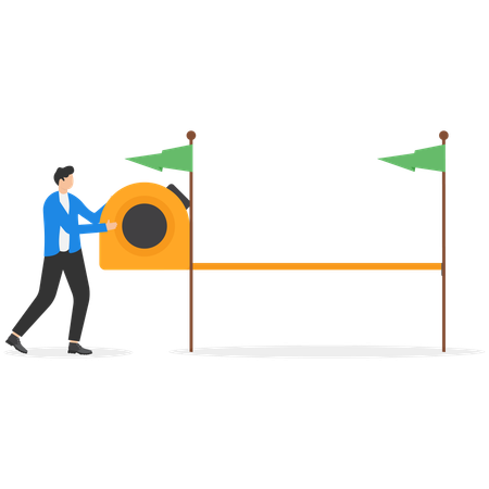 Business success measurement  Illustration