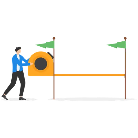 Business success measurement  Illustration