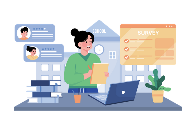 Business Survey  イラスト