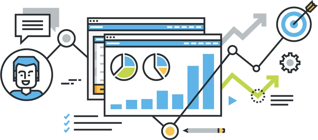 Business system analysis  Illustration