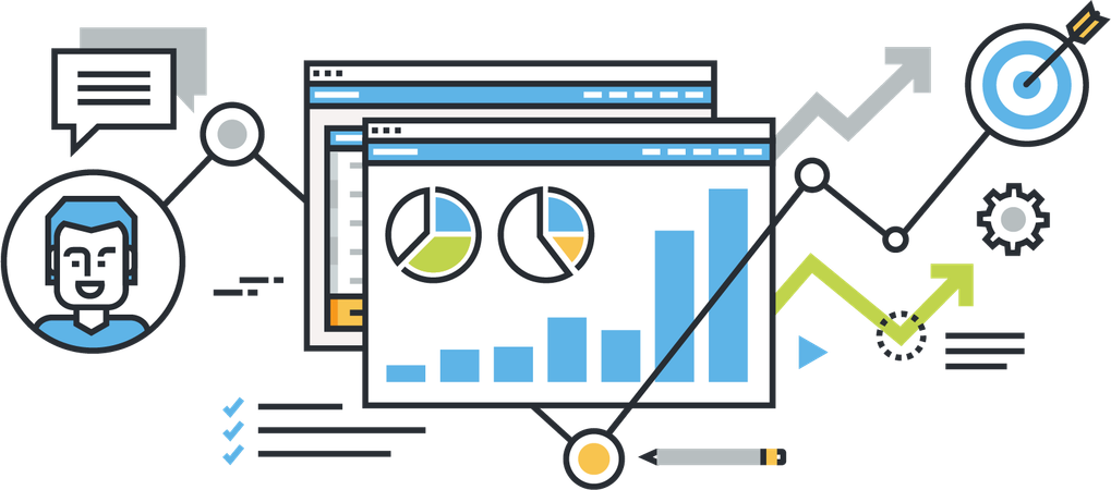 Business system analysis  Illustration