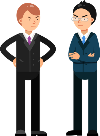 Business Talking With Business Partner  Illustration
