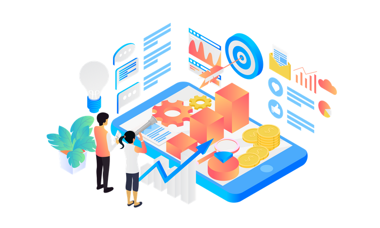 Business Target  Illustration