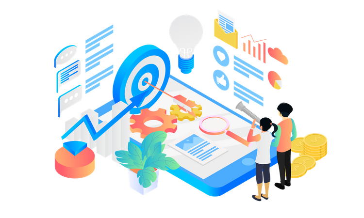 Business Target  Illustration